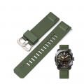Ремінець для Casio Pro Trek PRW-6900Y Army Green SI, полімерний браслет 20.5 см
