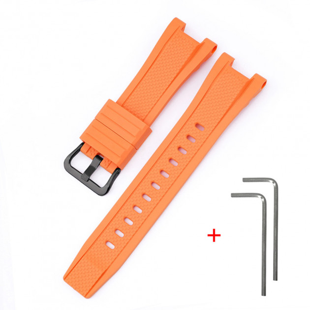 Ремінець для Casio G-Shock GST-W300 Orange BK помаранчевий полімерний 21.2 см (1051-0956)