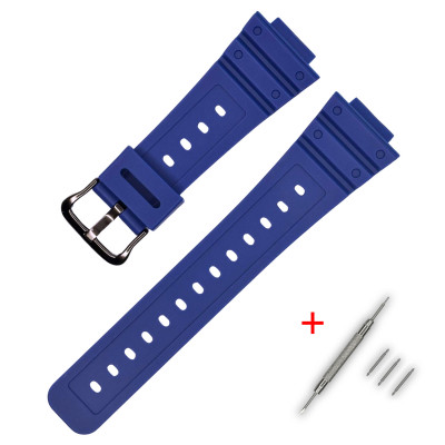 Ремінець для годинника Casio G-Shock DW-5600 B Blue BK синій полімерний 20 см
