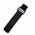 Ремінець для годинника Nylon Pro Black 20 мм Modfit, чорний нейлоновий браслет