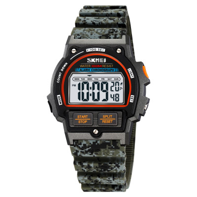 Наручний годинник Skmei 2263CMAG Army Green Camouflage — спортивна модель 10 ATM