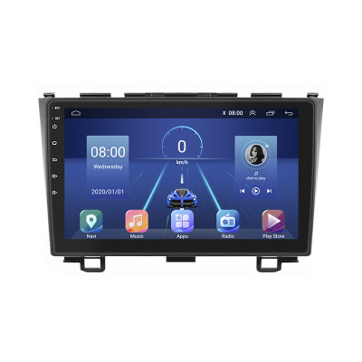 Штатная магнитола Lesko для Honda CR-V III Рестайлинг 2009-2012 экран 9" 6/128Gb 4G Wi-Fi GPS Top