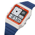 Наручний годинник Skmei 2347WTBU Blue-White унісекс спортивний з електронним циферблатом