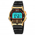 Наручний годинник Skmei 2263BKGD Black-Gold унісекс спортивний з водозахистом 10 ATM