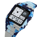 Наручний годинник Skmei 2347CMBU Camo Blue SALE 2025 – Спортивний тактичний годинник з підсвічуванням