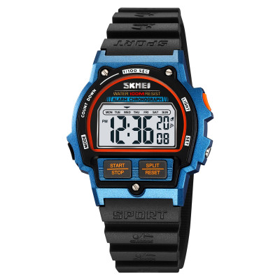 Спортивний годинник Skmei 2263BKBU Black-Blue з водозахистом 10 ATM та електронним циферблатом