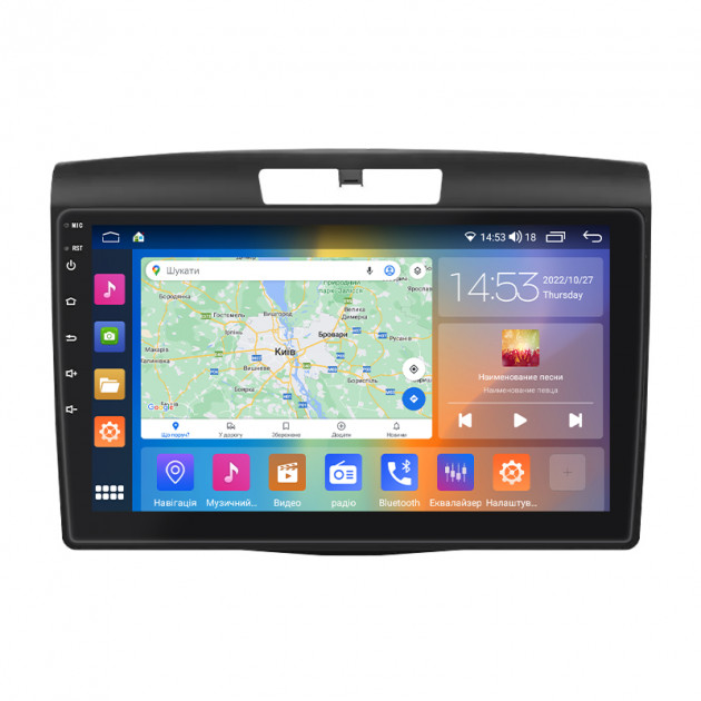 Штатная магнитола Lesko для Honda CR-V IV 2011-2015 экран 9" 2/32Gb CarPlay 4G Wi-Fi GPS Prime