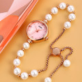 Жіночий годинник Skmei 1983PKWT Pink-White з рожевим циферблатом та білим ремінцем
