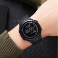 Чоловічий спортивний годинник Skmei 2166BKBK Black-Black з компасом та крокоміром