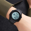 Чоловічий спортивний годинник Skmei 2166BKWT Black-White з компасом та крокоміром