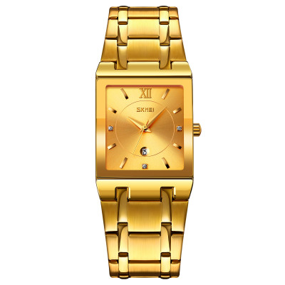 Жіночий годинник Skmei 9263GDGD Gold-Gold у класичному стилі, золотистий металевий браслет