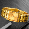 Жіночий годинник Skmei 9263GDGD Gold-Gold у класичному стилі, золотистий металевий браслет