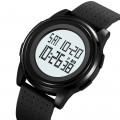 Чоловічий спортивний годинник Skmei 2378BKWT Black-White з електронною індикацією та вологозахистом 5 ATM