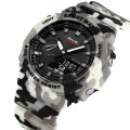 Чоловічий тактичний годинник Skmei 2351CMGY Camo Grey з комбінованим циферблатом та підсвічуванням