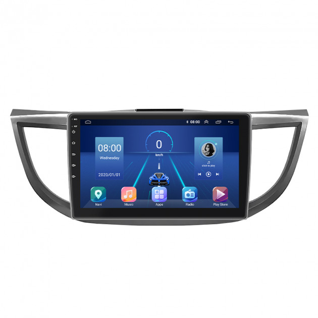 Штатная магнитола Lesko для Honda CR-V IV Рестайлинг 2014-2018 экран 10" 4/64Gb 4G Wi-Fi GPS Top