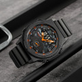 Чоловічий спортивний годинник Skmei 2355BKOG Black-Orange з комбінованим циферблатом та підсвічуванням