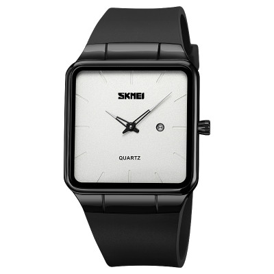 Наручний годинник Skmei 1961BKSI Black-Silver класичний унісекс з мінеральним склом