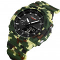 Чоловічий годинник Skmei 2351CMGN Camo Green – тактична модель з комбінованим циферблатом та підсвічуванням