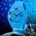 Наручний годинник Skmei 9068LTBU Light Blue STOPPED у спортивному стилі з каучуковим ремінцем