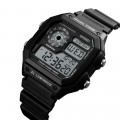 Чоловічий спортивний годинник Skmei 1299BK Black з будильником та секундоміром