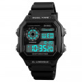 Чоловічий спортивний годинник Skmei 1299BK Black з будильником та секундоміром