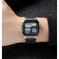 Наручний годинник Skmei 1998WT Write Black-White спортивний електронний з прозорим корпусом