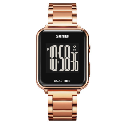 Чоловічий електронний годинник Skmei 1852RG Rose Gold у кольорі Рожеве золото з підсвічуванням