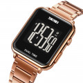 Чоловічий електронний годинник Skmei 1852RG Rose Gold у кольорі Рожеве золото з підсвічуванням