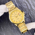 Чоловічий класичний годинник Skmei 1654GD Gold у золотистому кольорі з мінеральним склом