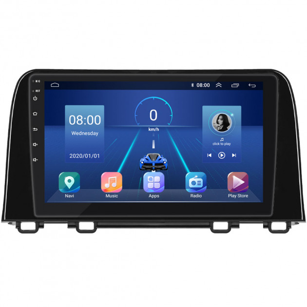 Штатная магнитола Lesko для Honda CR-V V Рестайлинг 2019-н.в. экран 9" 4/64Gb 4G Wi-Fi GPS Top