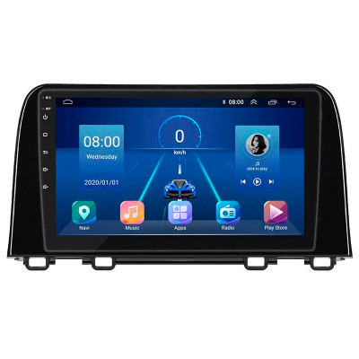 Штатная магнитола Lesko для Honda CR-V V Рестайлинг 2019-н.в. экран 9" 6/128Gb 4G Wi-Fi GPS Top