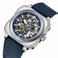 Чоловічий годинник Pagani Design PD-1791 Blue-Silver з сапфіровим склом та автопідзаводом