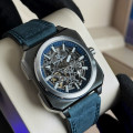 Чоловічий годинник Pagani Design PD-1791 Blue-Silver з сапфіровим склом та автопідзаводом