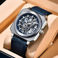 Чоловічий годинник Pagani Design PD-1791 Blue-Silver з сапфіровим склом та автопідзаводом