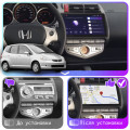 Штатная магнитола Lesko для Honda Fit I Auto AC 2001-2008 экран 9" 4/64Gb 4G Wi-Fi GPS Top