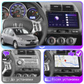Штатная магнитола Lesko для Honda Fit I Manual AC 2001-2008 экран 9" 1/16Gb Wi-Fi GPS Base
