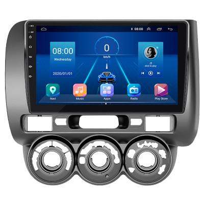 Штатная магнитола Lesko для Honda Fit I Manual AC 2001-2008 экран 9" 2/32Gb CarPlay 4G Wi-Fi GPS Prime