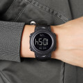 Чоловічий спортивний годинник Skmei 2304BKBK All Black з електронним циферблатом та водонепроникністю 5 ATM