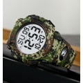 Чоловічий спортивний годинник Skmei 2322CMGN Camo Green з електронним циферблатом та підсвічуванням