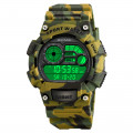 Чоловічий спортивний годинник Skmei 2403CMGN Camo Green з електронним циферблатом та захистом 5 ATM