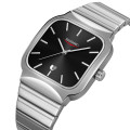 Чоловічий годинник Skmei 9361SIBK Silver-Black класичний з металевим браслетом та датою