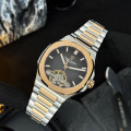 Чоловічий годинник Pagani Design PD-YS025 Silver-Gold-Brown механіка з автопідзаводом та сапфіровим склом