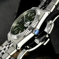 Чоловічий механічний годинник Pagani Design PD-YS027 Silver-Green з сапфіровим склом та автопідзаводом