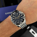 Чоловічий наручний годинник Goodyear G.S01262,01,05 — Класичний сталевий годинник на браслеті