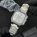 Чоловічий наручний годинник Guardo 012694-1 Silver з металевим браслетом та календарем