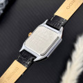 Жіночий годинник Guardo 012832-6 Silver-Rose Gold у класичному стилі з прямокутним корпусом