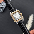Жіночий годинник Guardo 012832-6 Silver-Rose Gold у класичному стилі з прямокутним корпусом