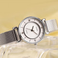 Жіночий годинник Skmei 1330SSI Silver з металевим браслетом та мінеральним склом