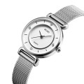 Жіночий годинник Skmei 1330SSI Silver з металевим браслетом та мінеральним склом