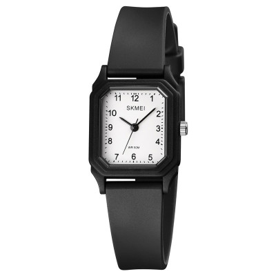 Жіночий годинник Skmei 1651BKWT Black-White у класичному стилі з мінеральним склом